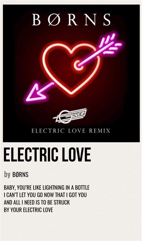 electric love album lyrics